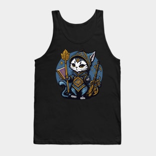 Kitten Wizard V Tank Top